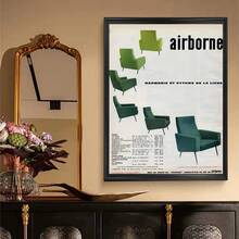 1 件/3 件墙面艺术海报现代简约包豪斯标志性中世纪家具海报高清海报家庭房间酒吧咖啡厅装饰艺术壁画图像，适用于住宅和宿舍墙壁、客厅和酒吧装饰、餐厅或浴室、房间装饰、高品质、无框油画艺术，适合室内/室外使用，无框/带框 - 彩色 - 查看 33