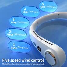 GICOOK Neck Fan, Fan, Fans, Portable Fan, Fans Portable, Mini Fan, Home, Ventilador, Ventilador Recargable,Portable Neck Fan USB Small Fan Quiet Rechargeable Electric Fan Portable Electric Fan Home Kitchen Outdoor Camping Dorm Office Air Circulation Fan - màu xanh lá - Xem 4