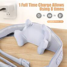 MASGRE Wireless Massager With Heating Function, Suitable As A Gift For Friends And Parents - Grey - View 4