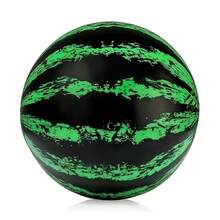 1pc Watermelon Shaped Inflatable Ball, Beach Ball, Outdoor Swimming Pool And Beach Interactive Balloon - Multicolor - View 5