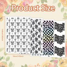 Watercolor Flower Transfer Paper - 1 Sheets Vintage Rustic Floral Transfer Paper For Polymer Clay Earrings, Retro Flower Clay Transfer Paper For Jewelry - Multicolor - View 8
