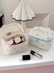 (Customized) 3pcs Quilted Cosmetic Bags Set, Personalized Name, Cute Ladies Makeup Bag, Floral Pattern Cosmetic Pouch Set, Travel Toiletry Organizer, Makeup Case, Gift For Valentine's Day, Mother's Day, Graduation, Bridal Party,Multi-Functional,Ornamental,Letter,Solid Color,Exquisite,Stylish,Vintage,Modern,Colorful,Leisure,Basics,Casual,Soft,Unique,Customized,Personalized,Custom,Ideal Gifts For Her,Girlfriend,Her,Grandparents,Family,Boyfriend,Friends,Multi-Functional,Ornamental,Letter,Solid Color,Exquisite,Stylish,Vintage,Modern,Colorful,Leisure,Basics,Casual,Soft,Unique,Customized,Personalized,Custom,Ideal Gifts For Her,Girlfriend,Her,Boyfriend,Friends,Looks Of Party,Beauty & Health,Customized Makeup Bags