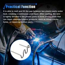 3000 PCS Plastic Welder Kit, 6 Different Shapes Of Plastic Welding Nails, Hot Melt Nails. Welding Rods (With Storage Box) For Car Bumpers, Instrument Panels, Light Sockets Decoration, Car Repair, Building Models, Toy Manufacturing, Etc. - 銀色 - 查看 6