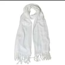 Shawls Scarf Sophisticated Plain Print Social-Xx6161 - White - View 2