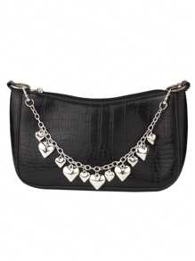 1pc Street Fashion Crossbody Bag With Chain Decoration, Stylish And Versatile For Women
