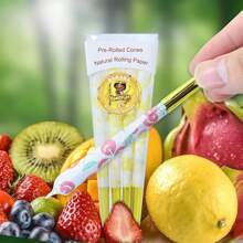 1 bolsa, 8 piezas/bolsa, tubos de papel de liar con sabor a fruta y boquilla, 84mm, accesorios para fumar