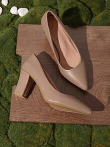 Damen Spitze Pumps mit niedrigem Rist und hohem Absatz, modisch sexy Plateau-Absatz vielseitige Schuhe