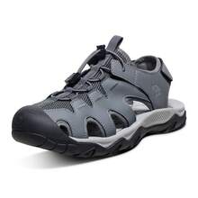 CAMEL CROWN Men's Hiking Sandals, Non-Slip Sports Water Shoes With Arch Support, Closed-Toe Outdoor Summer Camping Beach Sandals - Dark Gray - View 5