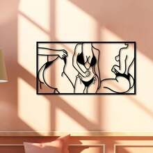 HELLOYOUNG 1 件个性化金属线艺术，描绘半遮身、翘臀的女人 - 家居装饰、家居装饰、房间装饰、墙面装饰 - 彩色 - 查看 11