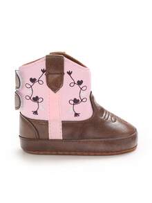 Autumn Infant & Toddler Boots 0-1 Year Old, Fashion PU Printed Soft Sole Infant Shoes - Pink - View 6