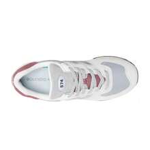 New Balance  U574KBR - Grey White Pale red - View 3