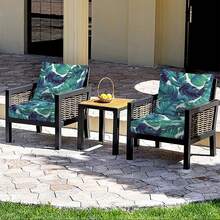 1 件 S/M/L 弹性庭院坐垫套，户外沙发套替换件，可洗庭院家具套 - 綠色 - 查看 8