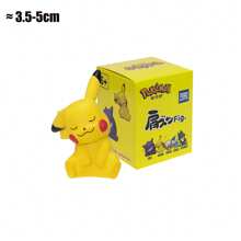 Takara Tomy Figura Poke original en miniatura - Pika, Slowpoke, Rowlet - Figura de PVC como regalo para fans del anime y los juegos, decoración de coche