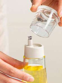 1 件优质玻璃油分配器 - 150ml/230ml 防漏橄榄油和醋瓶，带防滴嘴和安全盖，易于清洁的桌面调味料分配器，适用于厨房和餐厅 - 彩色 - 查看 7