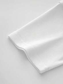 Camiseta informal de verano para mujer con estampado gráfico divertido y colorido, cuello redondo, manga corta, 100 % algodón, 220 g de algodón grueso para vacaciones y uso informal - Blanco - Ver 7