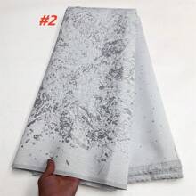 2025 High Quality African Nigerian Tulle Lace Fabric Organza Guipure Party Dress Brocade Jacquard French Lace For Wedding Sewing