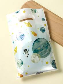 10/25/50pcs Space Planet Pattern Gift Bags, Space Planet Theme Wedding Birthday Babe Shower Party Family Friend Holiday Party Decoration Supplies, Party Thank You Gift Bags, Multi-Purpose Gift Wrapping Supplies