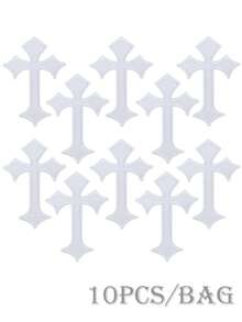 10pcs Cross Design Iron-on Patch - Multicolor - View 15