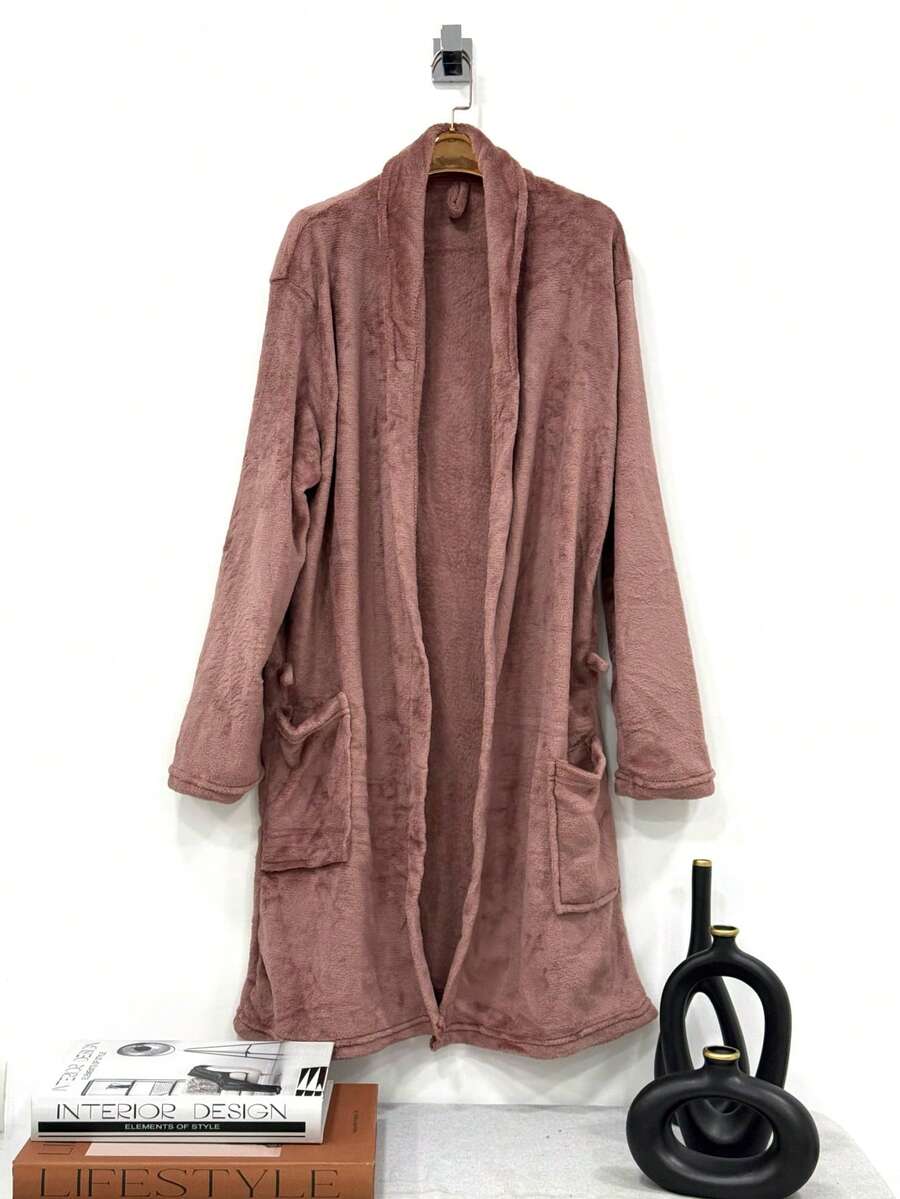 Ally Soft Terrycloth Bathrobe Microfiber Adult Unisex Adult - Marrón Mocha - Ver 1