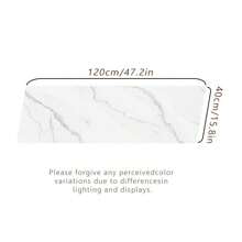 1pc Black & White Marble Pattern Kitchen Mat - Washable Nylon Carpet, Anti-Slip Heat Insulation Absorbent Easy To Clean, Minimalist Nordic Style, Suitable For Entryway, Laundry Room, Table, Pet Feeding, Modern & Fashionable, Ideal Gift