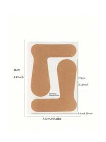 20pcs/10sheets - Thumb Nail Stickers, Shaped Like Fingers/Toes - Apricot - View 2