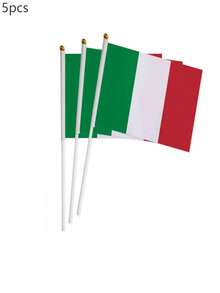 Ensemble de drapeaux de la Coupe du Monde à agiter à la main, Brésil, Angleterre et Espagne drapeaux multinationaux, drapeaux à agiter à la main pour événements sportifs, décoration de scène extérieure à grande échelle pour concerts, convient pour les supporters patriotes, 4 drapeaux de coins