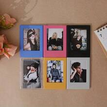 6 Piece Colorful Magnetic Photo Frame Set, 3" Fridge Magnet Album Frames For Family Memory Photo Displays, Decorative Photo Card Displays For Family Rooms, Living Rooms And Offices, Christmas, Valentine's Day And New Year's Gifts