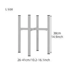 1pc Gold-Color Metal Flower Rack Display Stand, Home Garden Decor Holder For Planters - Indoor & Outdoor - White - View 3