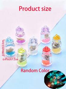 10pcs Mixed Pack Mini Acrylic Simulated Conch Luminous Drift Bottle, Luminous Conch Wishing Bottle, Mini Luminous Ocean Theme Bottle Figure, Resin Marine Life Collection Pendant, Suitable For Creative DIY Pendant Accessory Gifts, Colorful Drift Bottle With Random Conch Pattern, Mini Pendant Pendant, Glow In The Dark, Keychain And Bag, Unique Holiday Season Gift,Mother's Day Gifts,Gift,Bridal Shower,Graduation Season Party Supplies