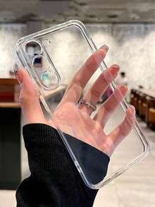 穿孔透明纯色高品质简约防摔厚手机壳，兼容 16/ 16 Pro Max/XR/ 13/ 16 Pro Max/ 15/7/8 15 Pro Max/12 Pro Max/13 Pro Max/14 Pro Max 13 14 11 12 P14 P11 软壳 P12 防摔 XS、XR/78P、78GES2，也兼容三星、Redmi 手机壳 - 無色 - 查看 3