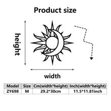 1pc Metal Sun And Moon Themed Wall Art Decor, Iron Crafted Home, Restaurant Decoration, Perfect Accent For Christmas, Personalized Farmhouse, Patio, Porch, Unique Gift Idea For Him/Her, Boyfriend/Girlfriend, Dad, Mom, Family, Friends, Valentine's Day, Children's Day, Father's Day, Graduation, Wedding, Housewarming, Living Room, Bedroom, Office, Family Dinner Gifts Birthday