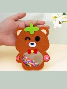 1pc Children Non-Woven Cloth Handmade Rattle, Felt Hanging Decoration, Preschool Handcraft Creative Educational DIY Kit, Kids Gift, Handmade DIY Materials, Educational Toys