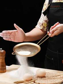 1-3pcs Stainless Steel Fine Mesh Tea Strainer With Handle - Japanese Style Matcha Powder Sifter - Multicolor - View 7