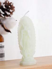 1pc Virgin Mary Scented Candles,Aesthetic Paraffin Soy Wax Candle Gift,Candel Light,For Family Bedrooms, Birthdays, Weddings, Spring,Wedding Decor,Home Decor,Gift Idea For Her Him Adults,For Wedding Season, Mother's Day Creative Premium Gift