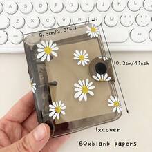 1 套 3 孔雏菊笔记本、活页环口袋便笺本、60 张网格纸/空白纸、DIY 迷你垃圾日记本手册、学校用品、返校 - 均碼 - 查看 3