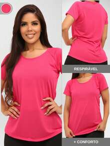 Women Sports Tees & Tanks - Màu Hồng Tươi - Xem 2