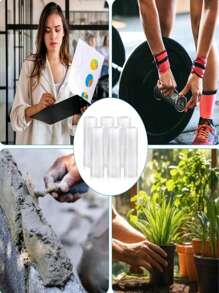2/4 piezas Fundas de gel para dedos, almohadillas protectoras de silicona para dedos para aliviar la fatiga de los dedos, baja alergia, accesorios reutilizables para el cuidado de las manos (Debido a la producción artesanal, el producto puede tener defectos) Accesorios de gimnasia