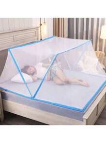 1 Pieza Red mosquitera de cama portátil y plegable, diseño plegable, apta para camas de 1,6*1,9m/1,8*2m