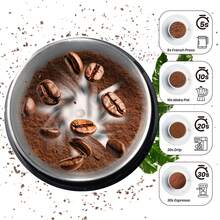 SUPERLEX Electric Coffee Bean Grinder - 200W, Spice Grinder, Grain Mills, Stainless Steel, Easy To Clean, Portable Coffee Grinder For Spices And Nuts, 100g - UK Plug(220-240V) - View 7