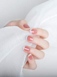 1 Piece Of Semi-Cured Gel Nail Sticker,Spring And Summer Color Schemes, 20 Finger Full Nail Gel Sticker, Suitable For Girls' Daily Life. - Multicolor - View 3