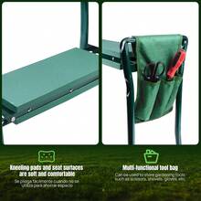 Royalswill Garden Kneeling Pad With Handle And Tool Set, Foldable EVA Foam Pad - Green Seating - View 5