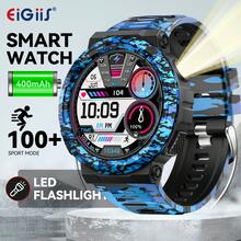 EIGIIS 3ATM Waterproof Military Smart Watch For Men With LED Flashlight, 1.53" HD Smartwatch With Answer/Make Call, Fitness Tracker With 110+ Sports Modes Sleep Monitor For Android IOS - Multicolor - View 3