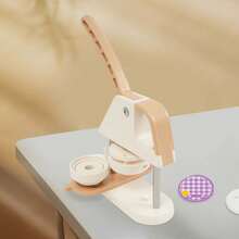 Button Press Machine, Button Making Supplies Kit For DIY Button Badges Button Maker Machine, - Creamy White Color - View 3