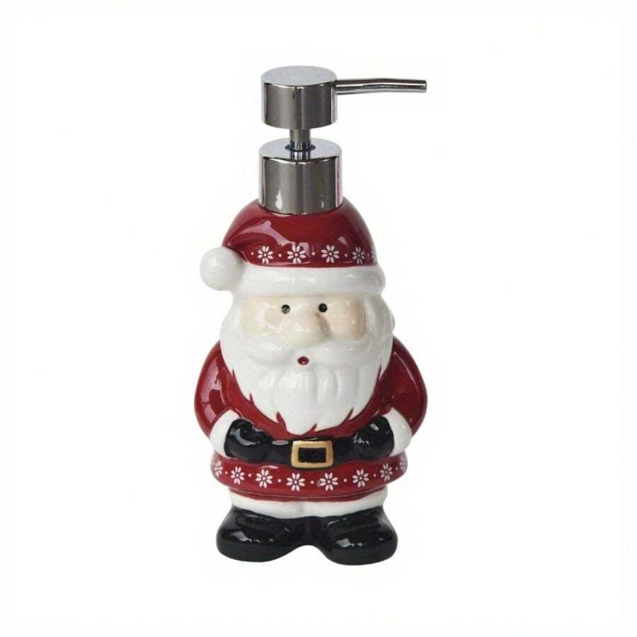 Santa Christmas Ceramic Soap Dispenser - 1 - View 1