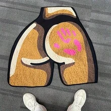 1pc Luxury Dollar Sign Bow Decor Carpet, Unique Modern Financial Art Rug, Decorative Carpet, Bedroom Decor, Small Rug, Carpet, Home Decor, Living Room Rug, Living Room Small Rug, Bedroom Rug, Living Room Home Decor, Outdoor Rug, Washable Rug, Plush Rug, Furry Rug, Autumn/Winter Rug, Thick/Plush