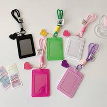 Kpop Photocard Holder Credit ID Card Protective Case Photo Display Holder Bag Pendant Keychain,School Supplies,Back To School - Multicolor - View 2