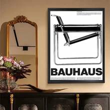 1 件/3 件墙面艺术海报现代简约包豪斯标志性中世纪家具海报高清海报家庭房间酒吧咖啡厅装饰艺术壁画图像，适用于住宅和宿舍墙壁、客厅和酒吧装饰、餐厅或浴室、房间装饰、高品质、无框油画艺术，适合室内/室外使用，无框/带框 - 彩色 - 查看 51