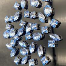 40pcs/Pack Rhinestone Rhinestones Sewing On DIY Clothes Shoes Bags Decorations - Sky Blue - View 4