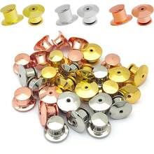 30 Stücke Verschlussnadel-Rückteile, Verschlussnadel-Halter, Verschluss, Metallnadelverriegelung Rückseite