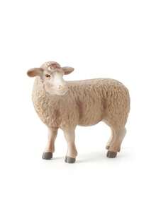 1pc Ranch Animal Figurine With Horn, Sheep Decoration Model, Static Desktop/Home Decor - Multicolor - View 10